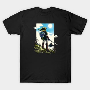 Timeless Gaming Adventure: Whimsical Art Prints Featuring Classic Games for Nostalgic Gamers! T-Shirt